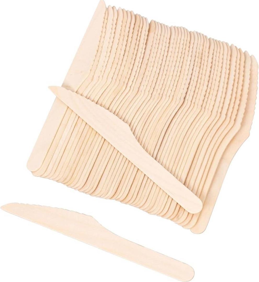 Wooden Knives 100 pcs / pack