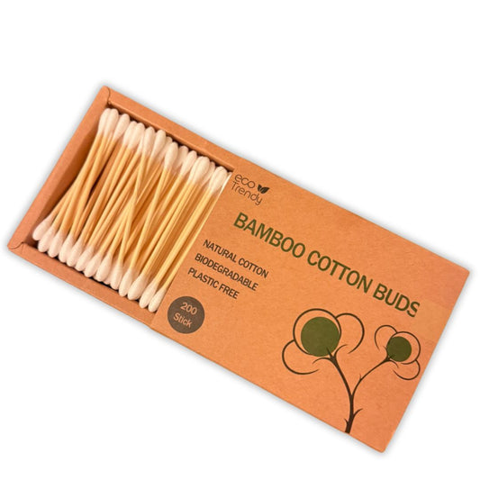 أعواد قطنية من الخيزران 200 قطعة/صندوق