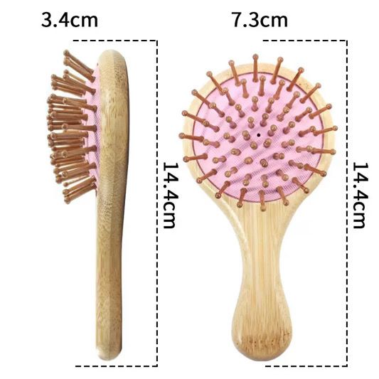 bamboo hair brush (handbag size)