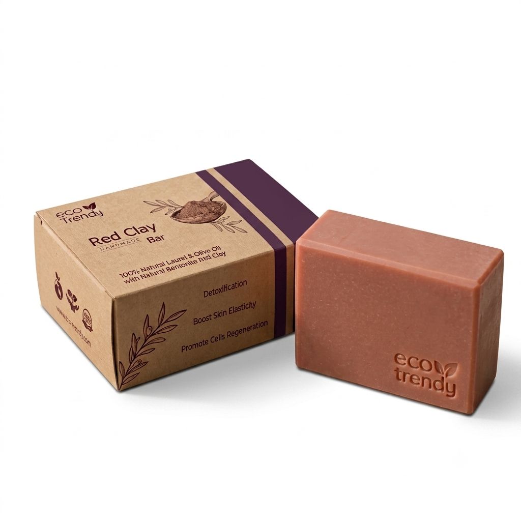 Red Clay Bar with Natural oils 150g