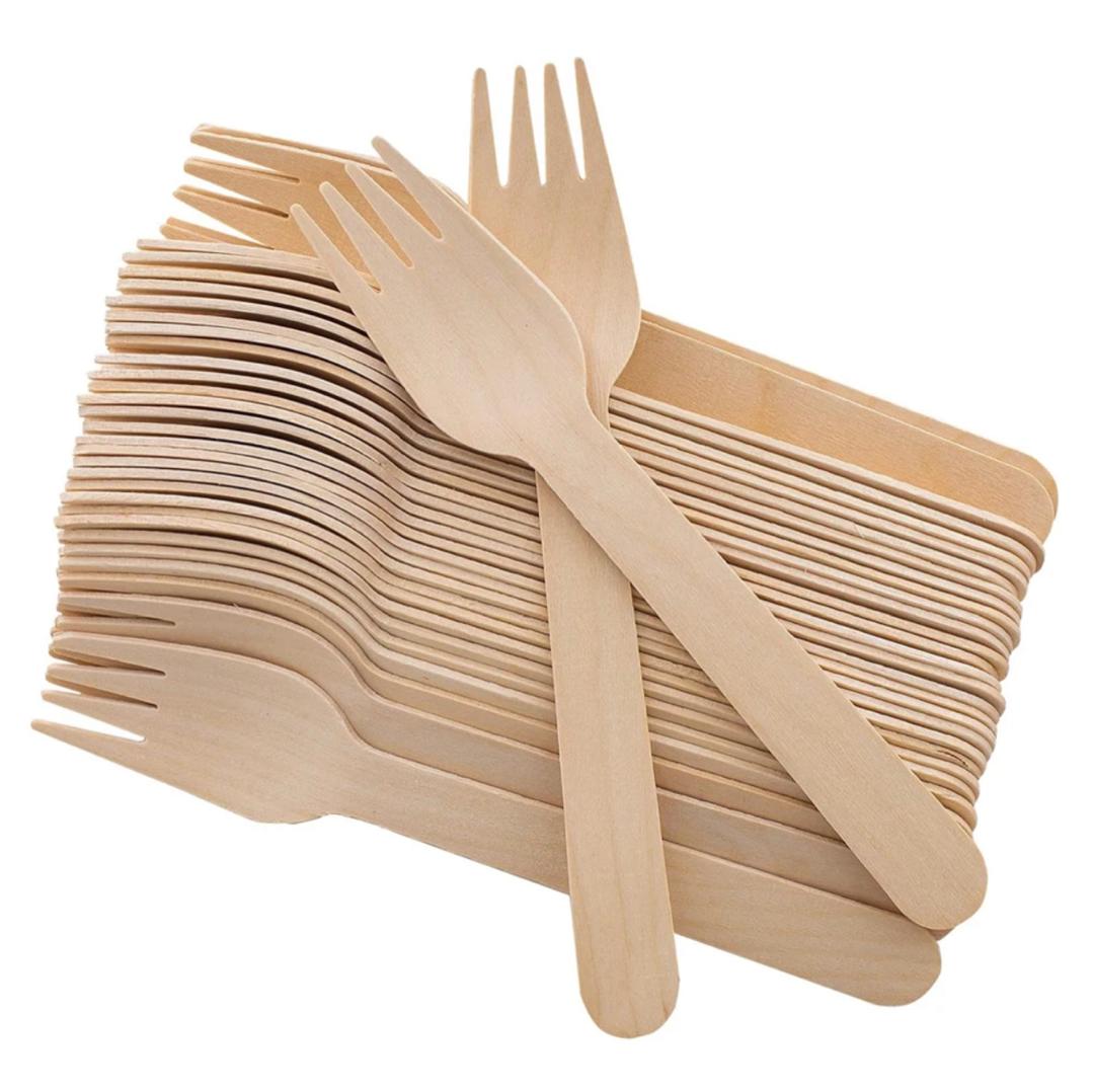 Wooden Forks 100 pcs / pack