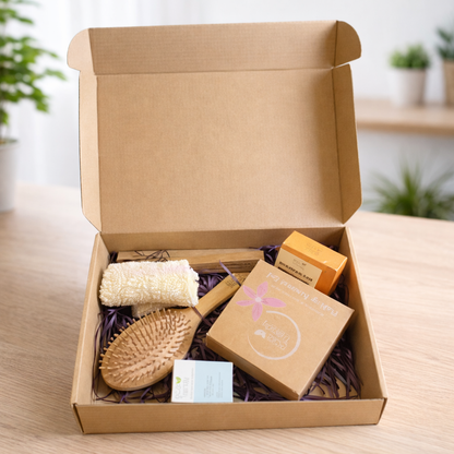 صندوق هدايا مستدام (7 منتجات بالداخل)