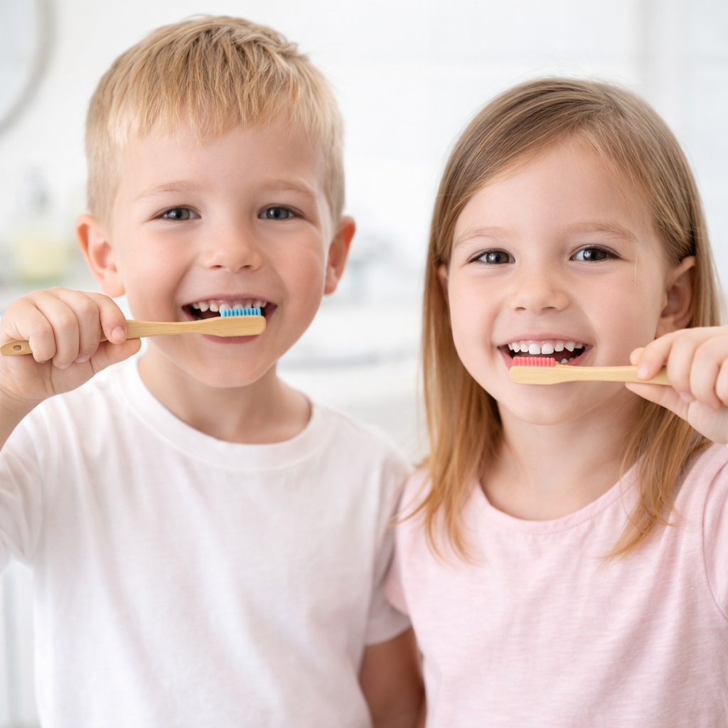 فرشاة أسنان من الخيزران للأطفال