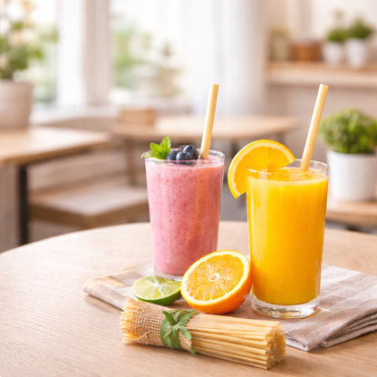 Sugarcane pulp straws