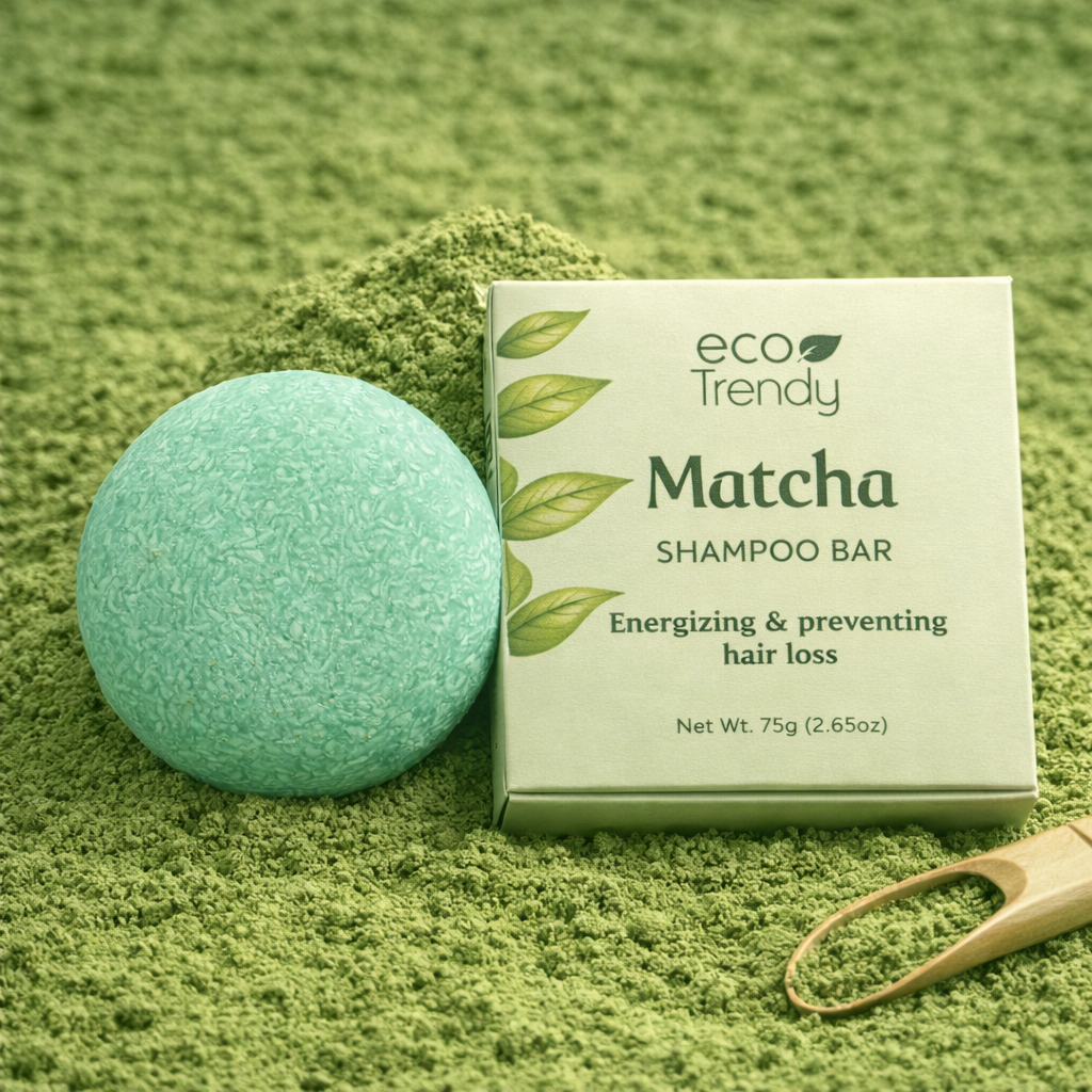 Matcha shampoo bar