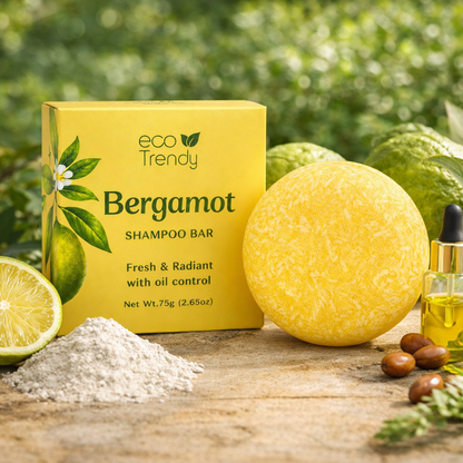 Bergamot shampoo bar (Bergamot extract + jojoba oil + Kaolin)