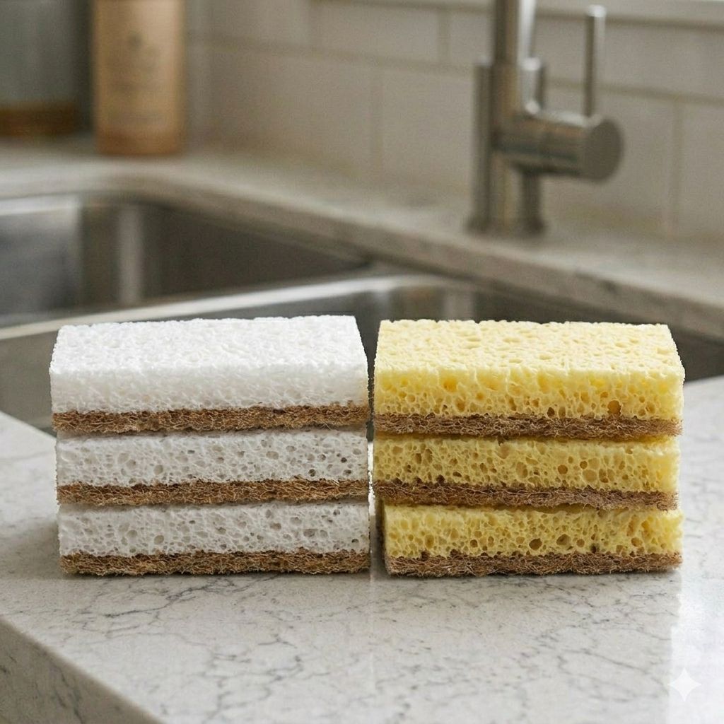 Natural kitchen sponges (mix pack of 6 pcs)