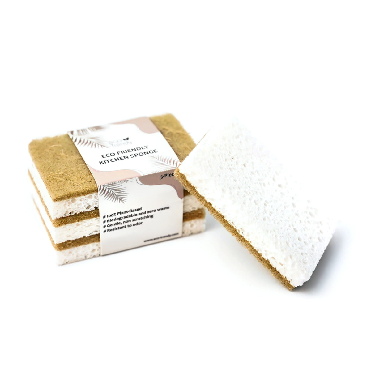 Natural Kitchen Sponge - Packet of 3 pcs – Eco Trendy