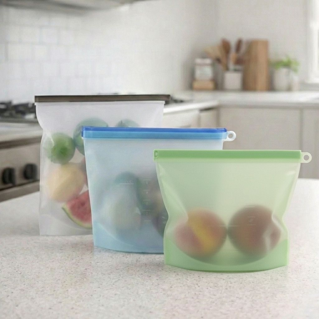 أكياس السيليكون - مجموعة من 3 قطع (1000-1500-2000 مل)