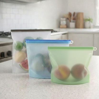 أكياس السيليكون - مجموعة من 3 قطع (1000-1500-2000 مل)