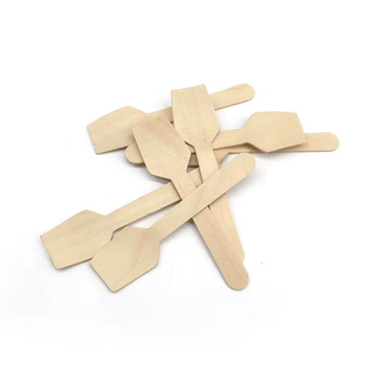 Wooden Shovel-Shaped Dessert Spoons 100 pcs/ pack
