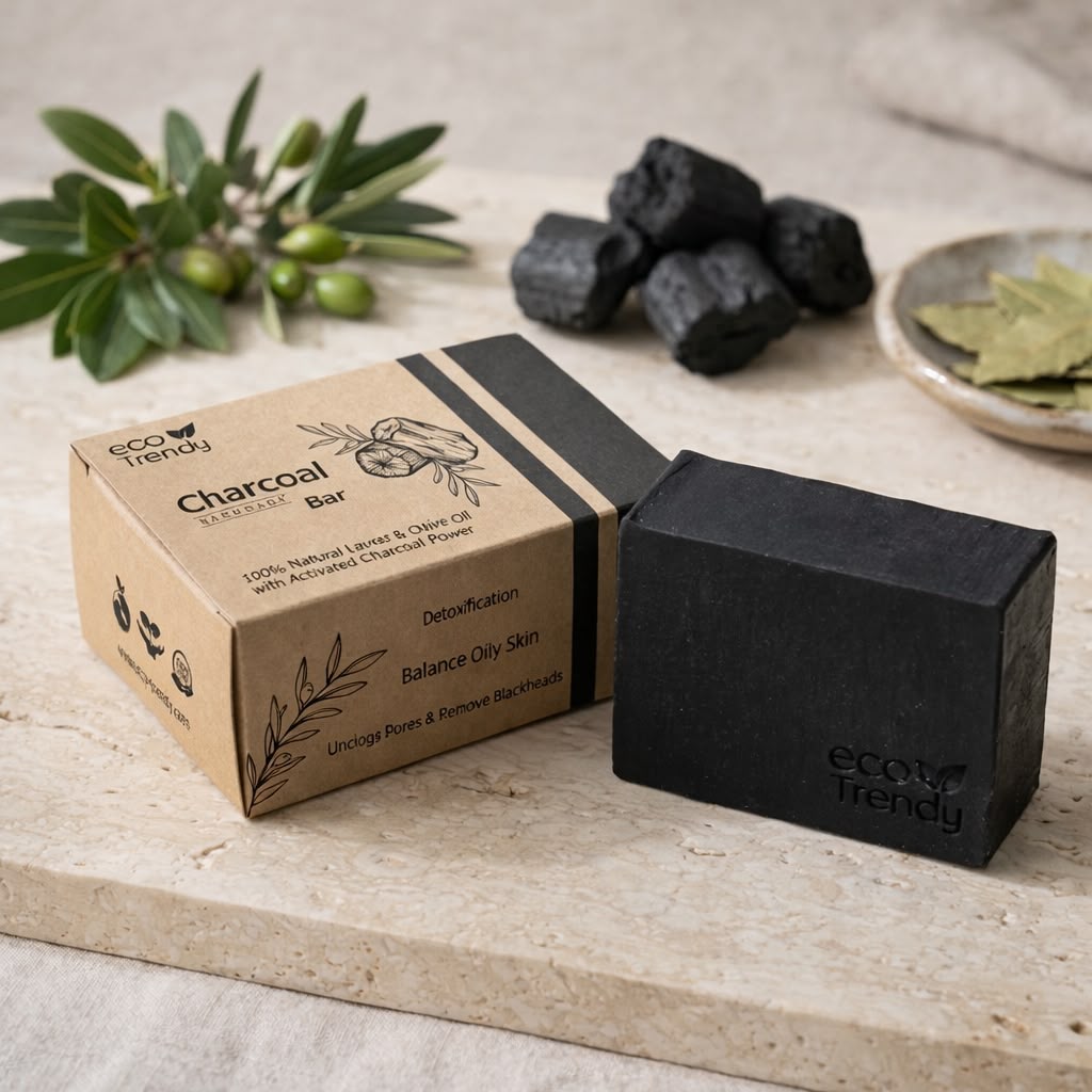 Activated Charcoal Bar with Natural oils 150g
