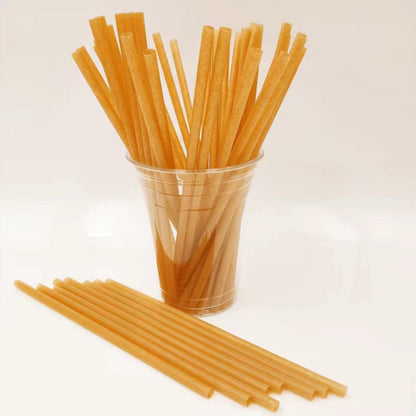 Sugarcane pulp straws