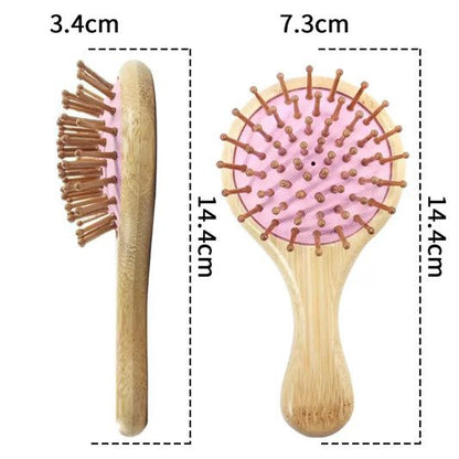 bamboo hair brush (handbag size)