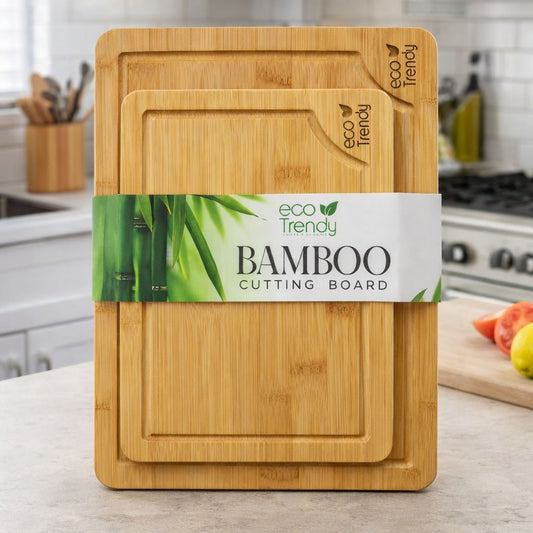Bamboo cutting board set of 2 pcs
