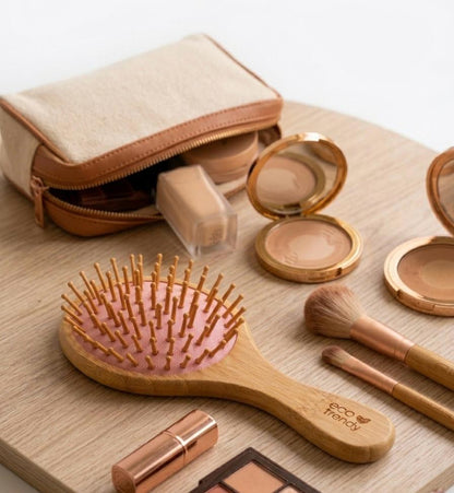 bamboo hair brush (handbag size)