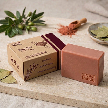 Red Clay Bar with Natural oils 150g